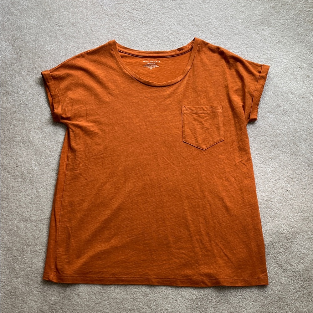 Max Studio S Favorite Tee in Orange